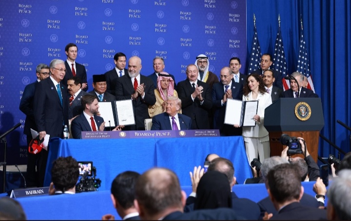 Pertemuan perdana Board of Peace. Foto : Tim Media Presiden