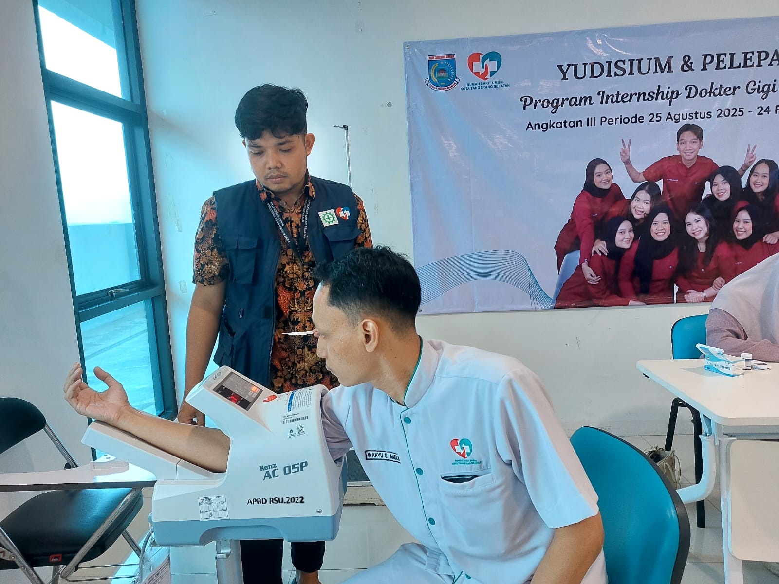 KESEHATAN. RSU Tangsel menggelar Cek Kesehatan Gratis untuk ratusan pegawainya, Kamis (26/2).