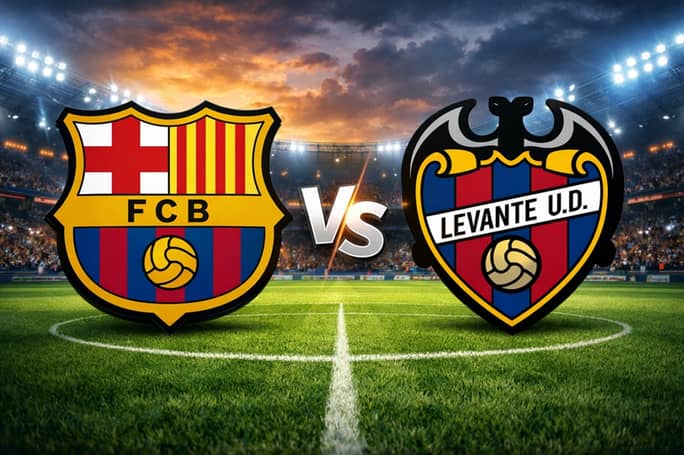 Laga Barca vs Lavante berahkir untuk kememangan Barca 3-0. Foto : Ist
