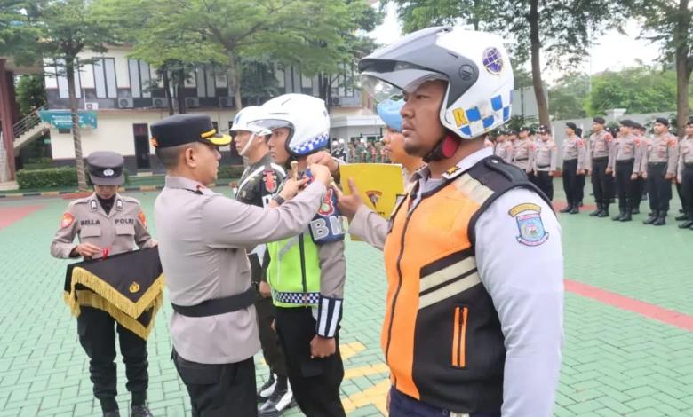 Polres Tangsel menggelar Apel Gelar Pasukan Operasi Ketupat Jaya 2026