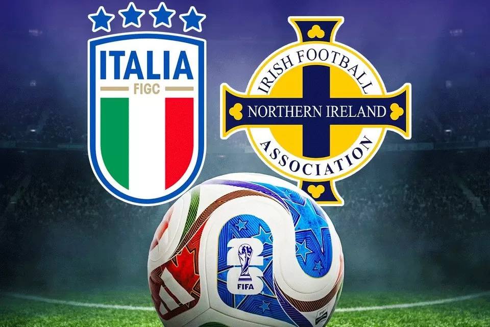 Laga Italia vs Irlandia Utara dimenangkan Italia 2-0. Foto : Ist