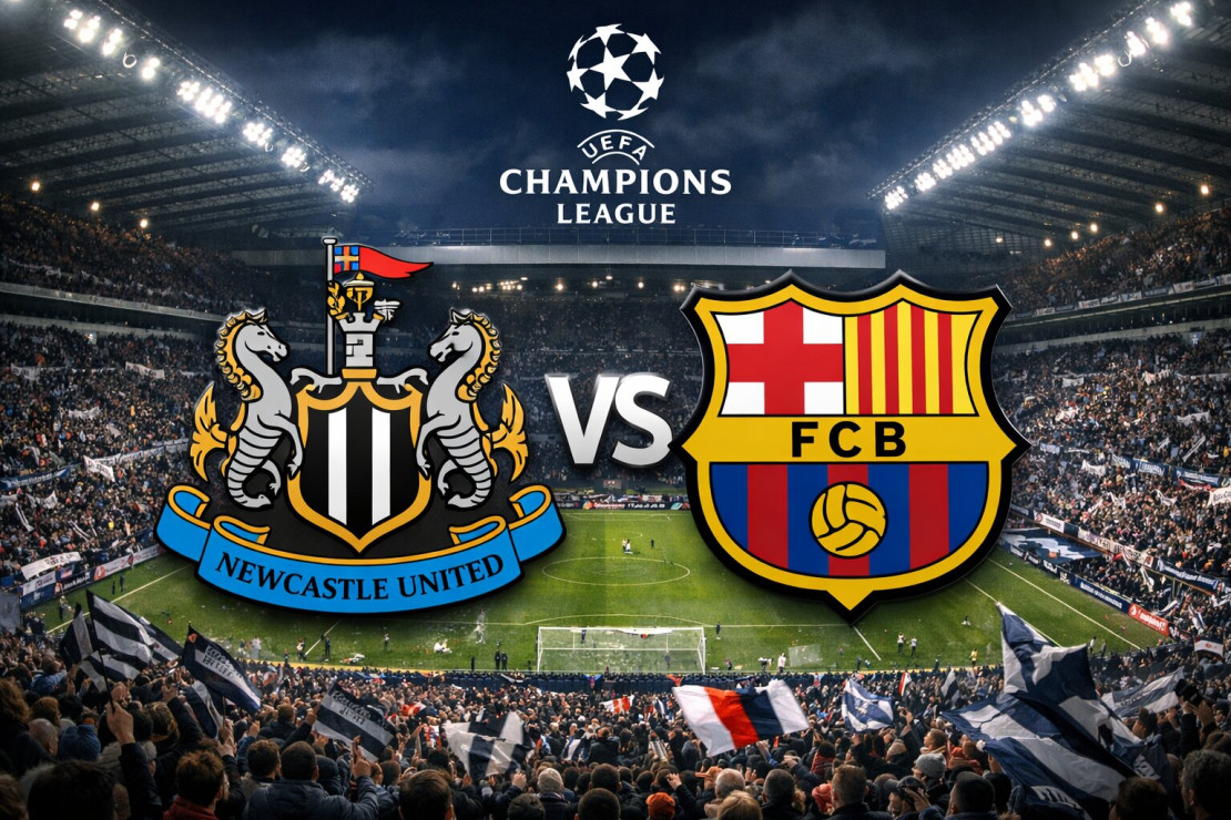 Laga Newcastel United vs Barca akan tersaji di St James' Park, Rabu (11/3/2026) pukul 03.00 WIB. Foto : Ist