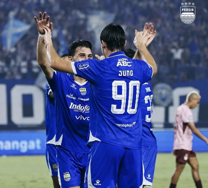 Selebrasi skuad Persib. Foto : IG