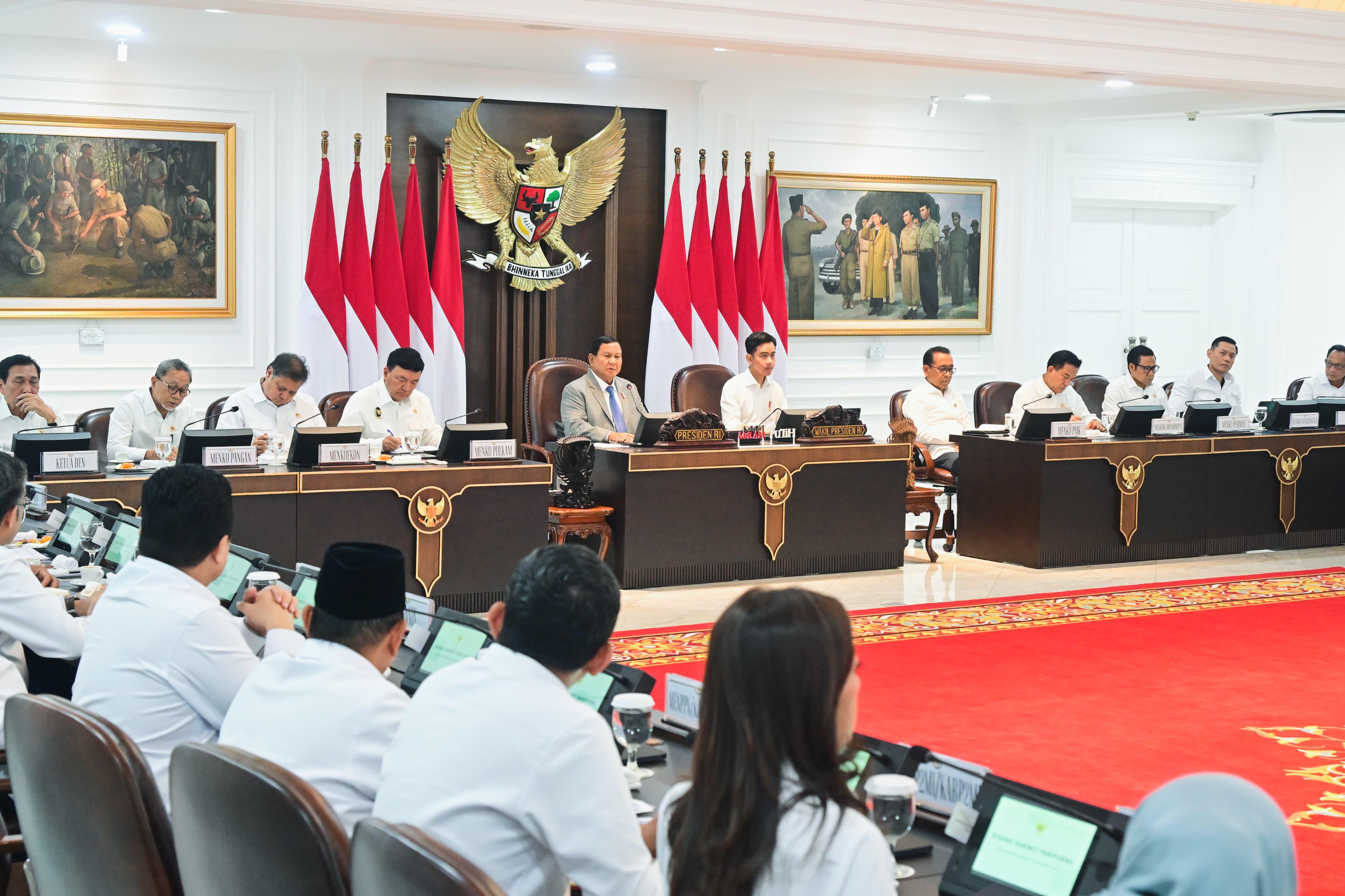 Sidang Kabinet Merah Putih di Istana. Foto : Ist