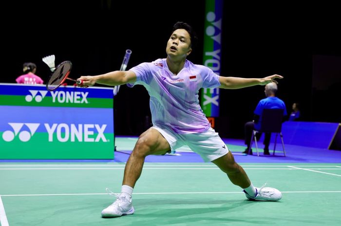 Tunggal putra wakil Indonesia di Swiss Open 2026 Anthony Sinisuka Ginting. Foto : Ist