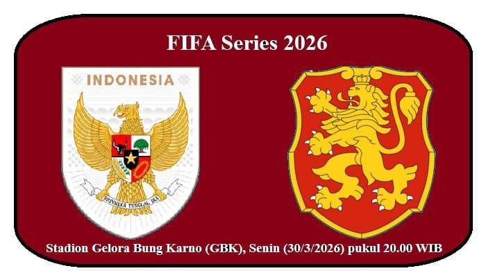 Laga Timnas vs Bulgaria akan di mainkan di GBK Senin (30/3/2026). Foto : Ist