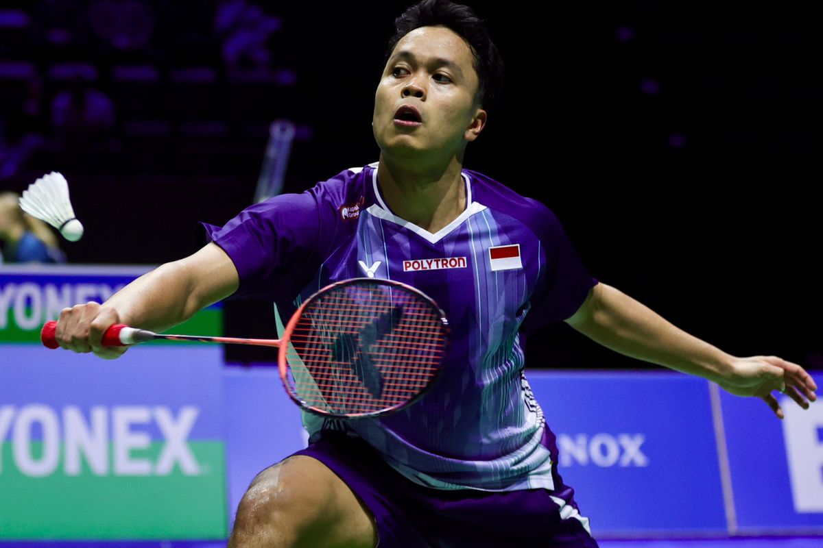 Tunggal putra Indonesia, Anthony Sinisuka Ginting di Swiss Open 2026. Foto : Ist