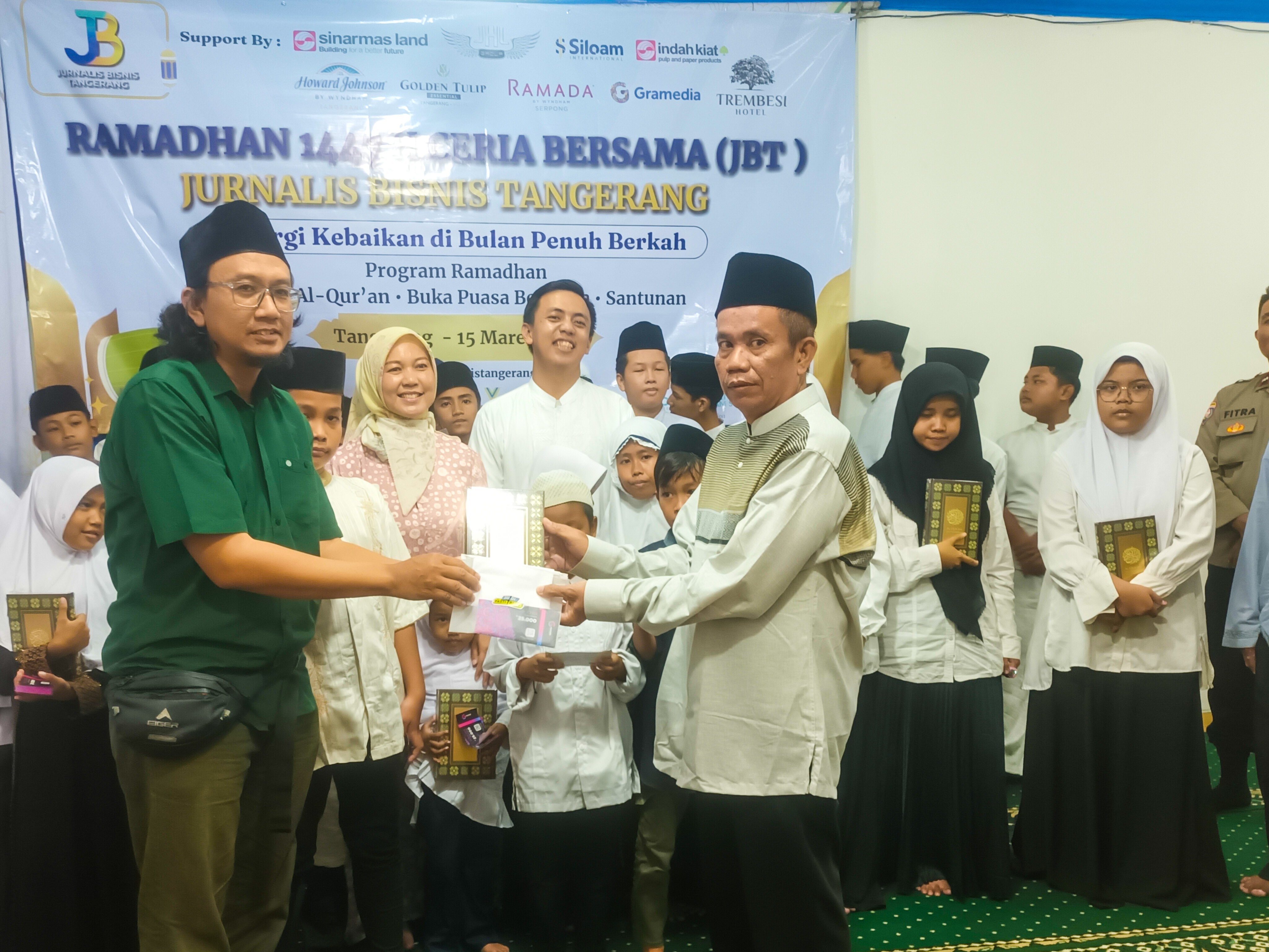Ramadan Ceria Bersama JBT di Yayasan Amanah Berkah Umat (YABU), Kecamatan Pinang, Kota Tangerang, Minggu (15/3/2026). (tangselpos.id/lim)