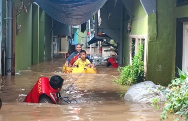 Daerah Kampung Melayu salah satu yang terdampak banjir. Foto : Ist
