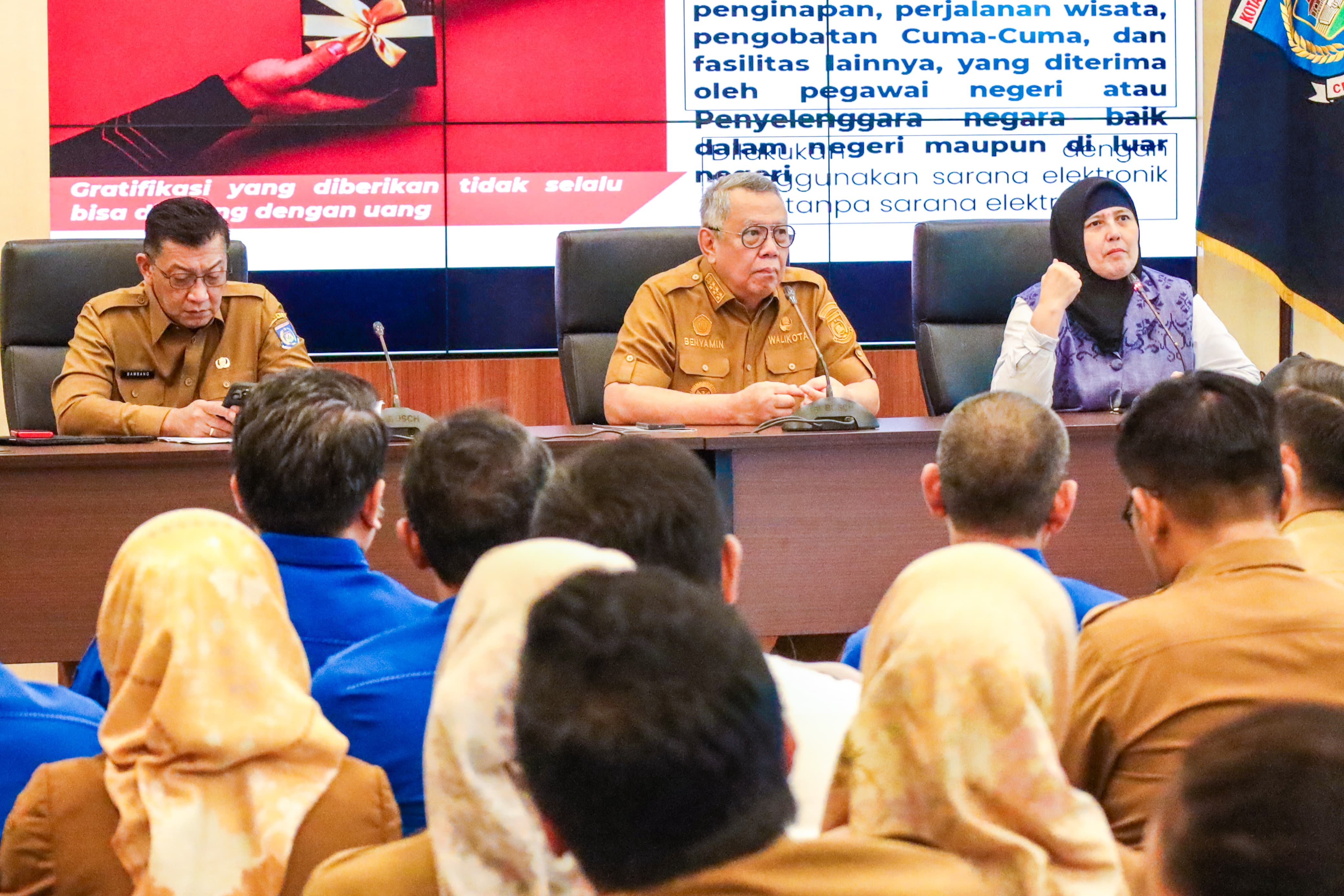 Forum sosialisasi pengendalian gratifikasi di Puspemkot Tangsel, Selasa (10/3)