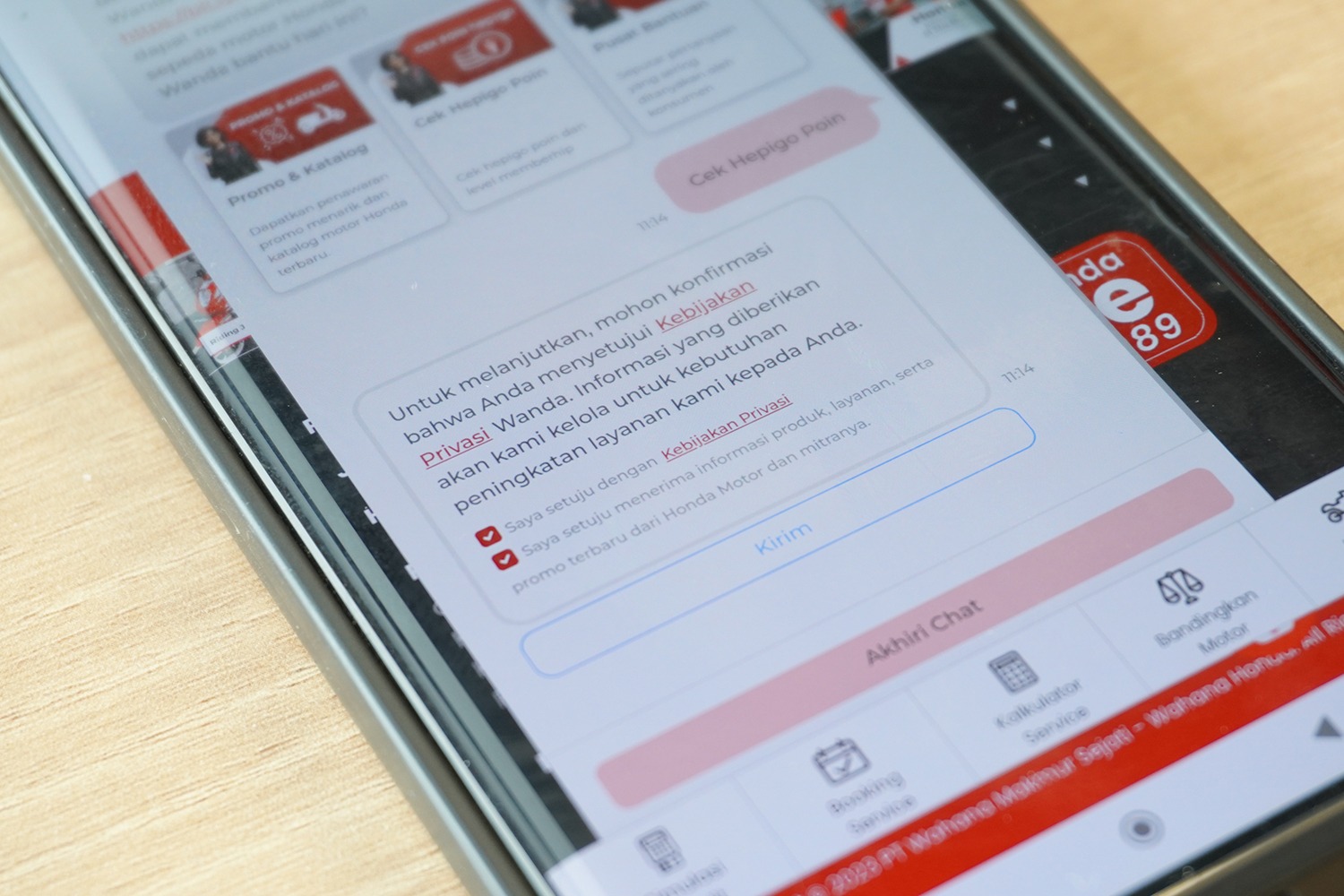 Layanan asisten virtual Wanda.(ist)
