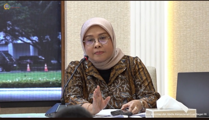 Pelaksana Tugas Direktur Pelindungan WNI Kemlu, Heni Hamidah. Foto : Bakom RI