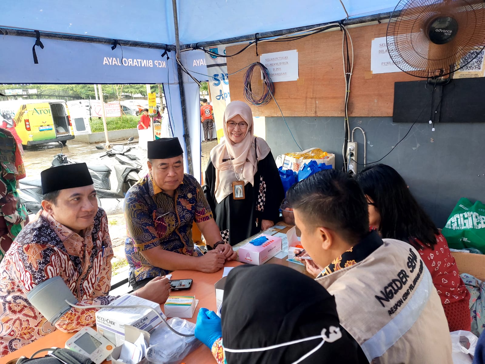 Program Cek Kesehatan Gratis (CKG) yang digencarkan UPT Puskesmas Pondok Kacang Timur. (tangselpos.id/rmn)