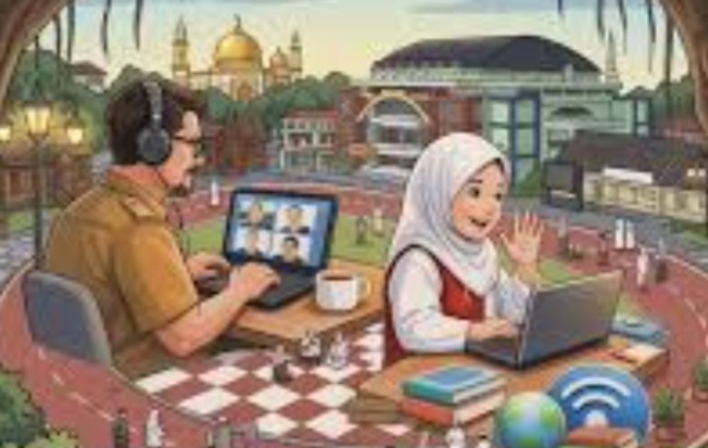 Ilustrasi WFH. Foto : Ist