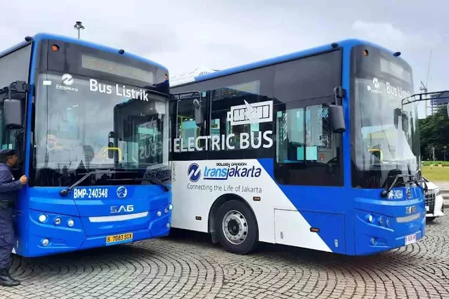 Bus listrik Transjakarta. Foto : Ist