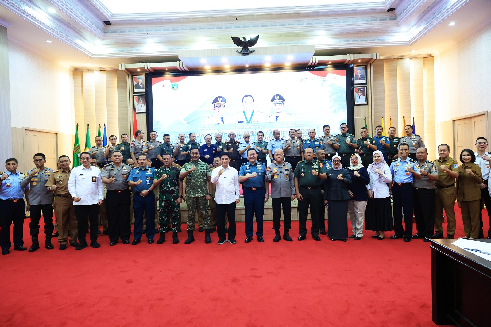 Wakil Gubernur Banten Dimyati Natakusumah menerima peserta Studi Strategis Dalam Negeri (SSDN) Program Pendidikan Penyiapan dan Pemantapan Pimpinan Nasional (P4N) LXIX 2026 dari Lembaga Ketahanan Nasional Republik Indonesia. Foto : Humas Pemprov