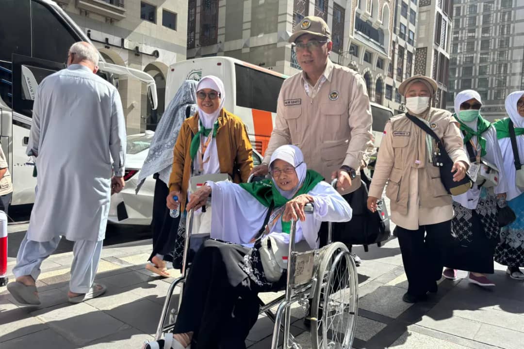 Jamaah Haji Kloter 1 sudah tiba di Kota Madinah. Foto : Ist