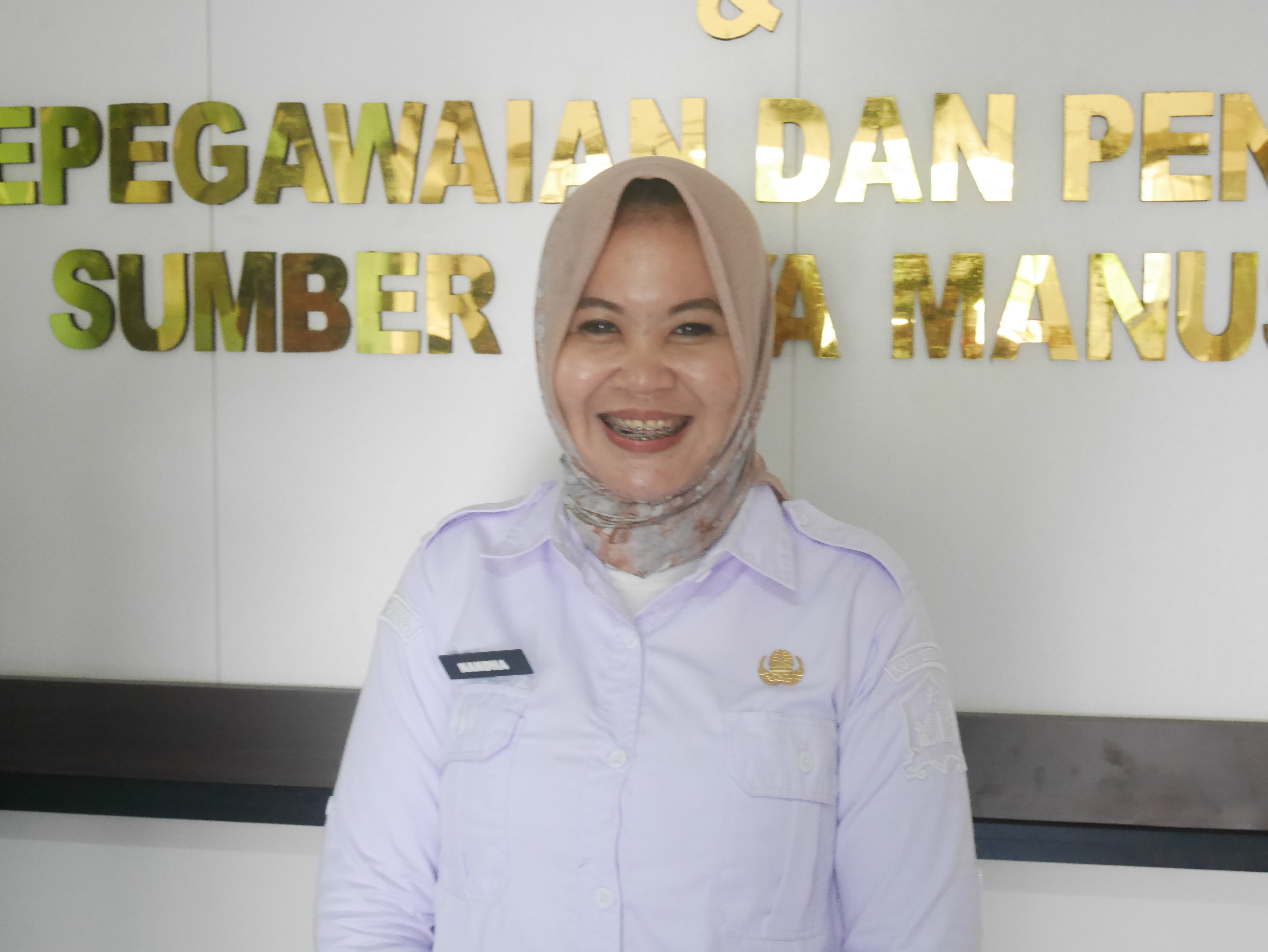 Kabid Pengadaan, Pemberhentian dan Informasi (PPI) BKPSDM Kota Serang, Nanda Triwidianingsih.(Ari Supriadi-tangselpos.id)