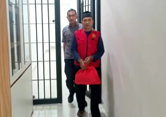Maskuri alias Pakde terpidana kasus pencabulan anak berhasil ditangkap di Tegal. Foto : Ist