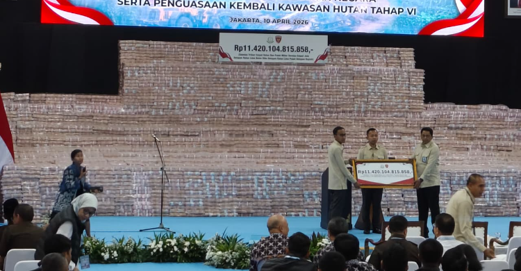 Uang sitaan 11.4 T hasil sitaan Kejagung. Foto : Ist