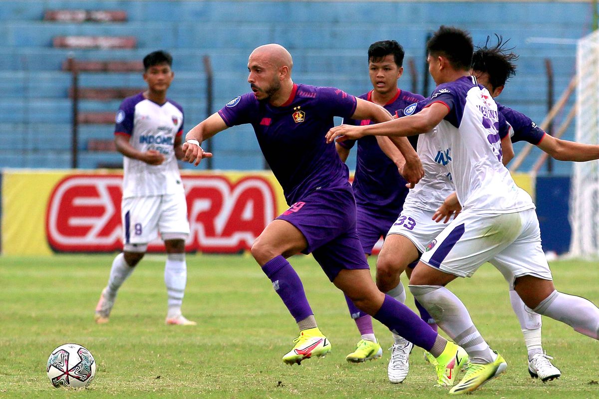 Laga tuan rumah Persik vs Persita dimenangkan Persik 1-0. Foto : Ist