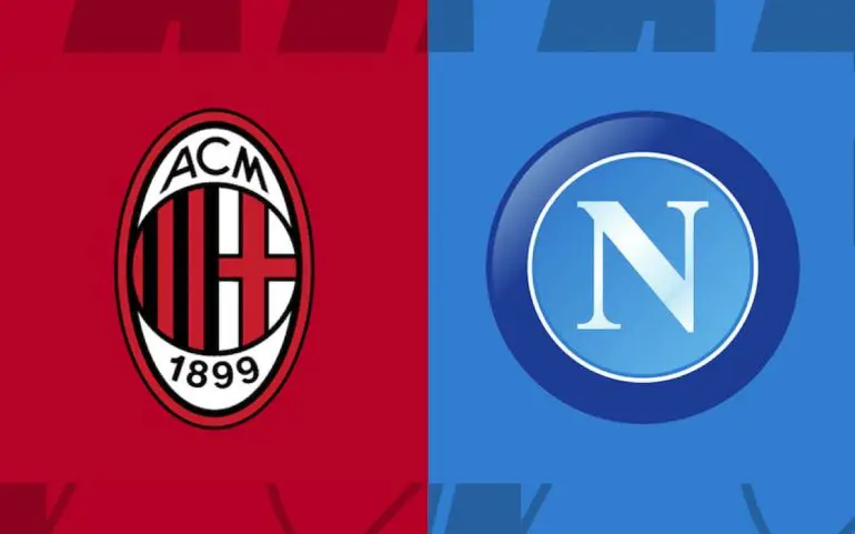 Laga AC Milan vs Napoli dimenangkan Napoli dengan skor 1-0. Foto : Ist
