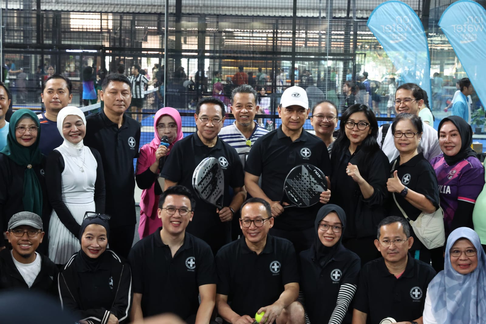 Wagub Banten Achmad Dimyati Natakusumah pada acara Kejuaraan Padel Piala Gubernur Banten yang digelar oleh Persi Wilayah Banten di Alam Sutera, Kota Tangerang, Sabtu (18/4/2026). Foto : Humas Pemprov