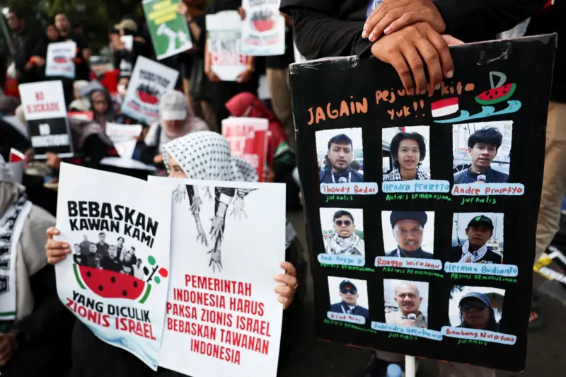 Ilustrasi 9 WNI yang ditahan Israel. Foto : Ist