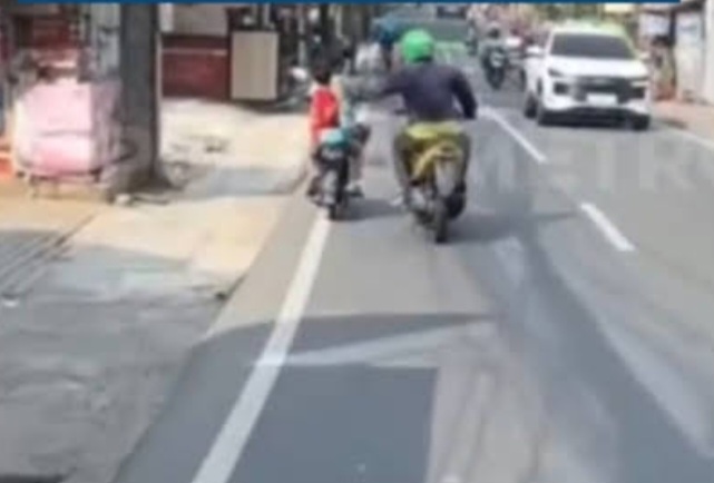 Tangkapan layar aksi jambret hp di Ciputat Timur. Foto : Ist