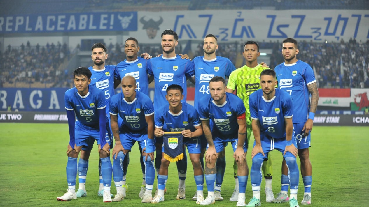Skuad Persib siap menjamu Persijap untuk sambut kemenangan raih gelarSuper League 2025/2026. Foto : Ist