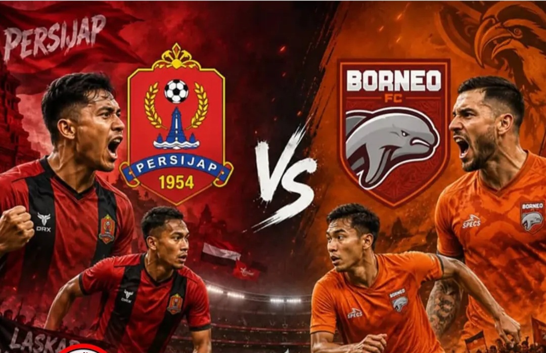 Laga Persijap vs Borneo berakhir seri 0-0. Foto : Ist