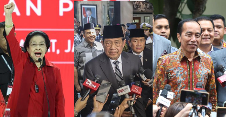 Mantan Presiden diundang BPIP pada Uparaca peringatan Hari Lahir Pancasila pada 1 Juni 2026, Megawati Soekarnoputri, Susilo Bambang Yudhoyono (SBY), dan Joko Widodo (Jokowi). Foto : Ist