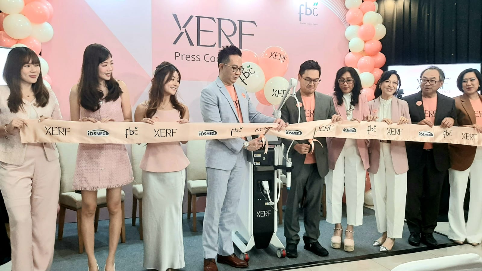 Nampak suasana peluncuran mesin kecantikan Nerf di FBC Aesthetic and Revitalization Center, Gading Serpong, Tangerang.(Istimewa)