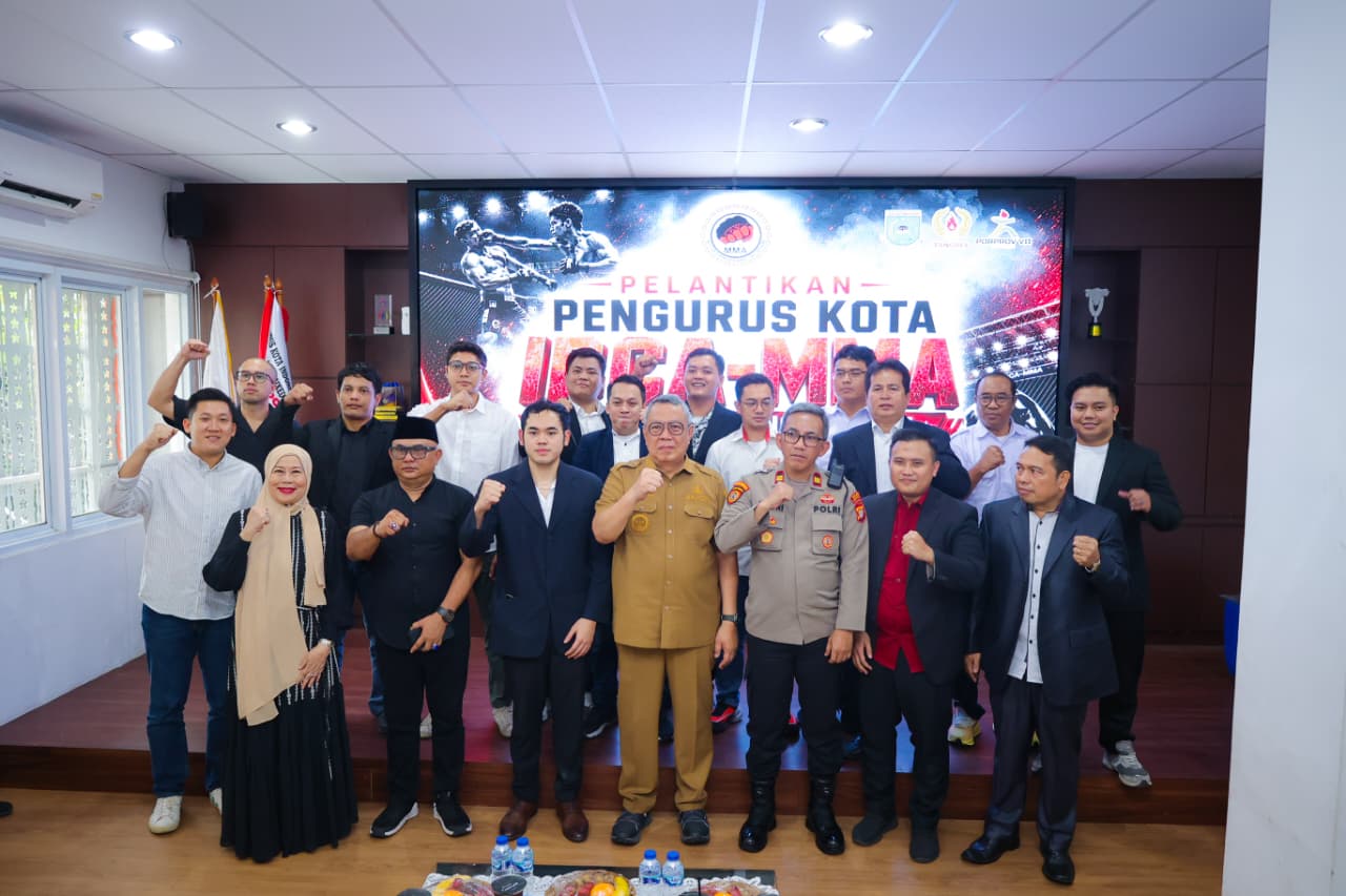 Pelantikan Pengurus Indonesia Bela Diri Campuran Amatir (IBCA)-Mixed Martial Arts (MMA) Kota Tangerang Selatan. Foto : Ist