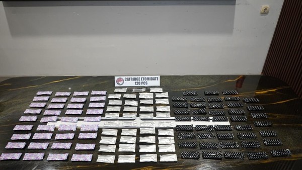 Barang bukti narkoba yang berhasil diamankan. Foto : Ist