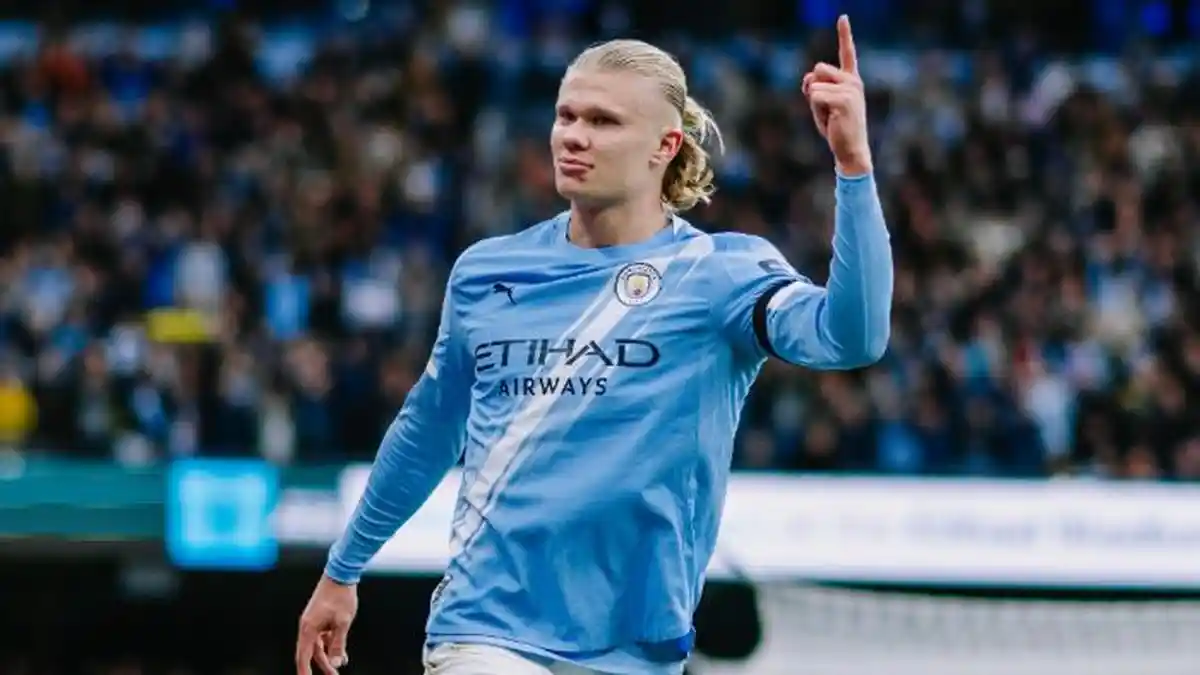 Punggawa andalan Manchester City Erling Haaland. Foto : Ist