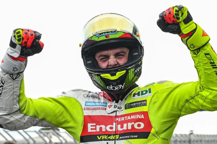 Pembalap VR46 Racing Team Fabio Di Giannantonio juara di MotoGP Catalunya 2026. Foto : Ist