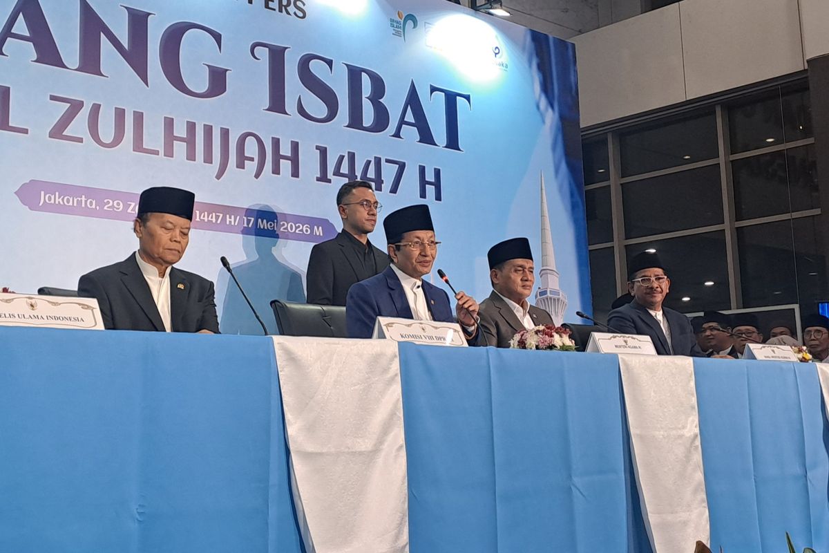 Sidang Isbat awal Zulhijjah 1447 H yang digelar Kementerian Agama (Kemenag), Minggu (17/5/2026). Foto : Ist