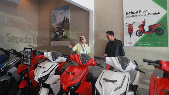 Ilustrasi show room sepeda motor. Foto : Ist