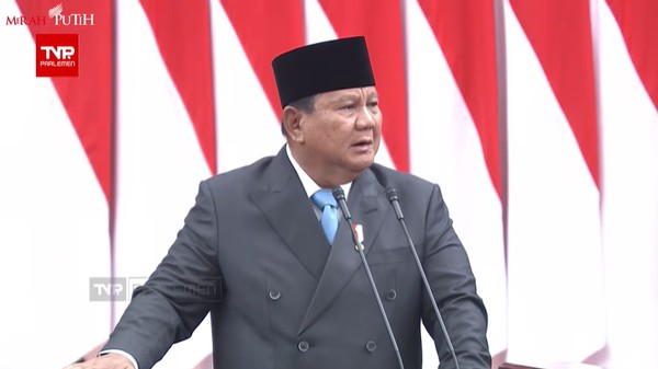 Presiden Prabowo pada rapat Paripurna DPR Rabu (20/5/2026). Foto : Ist