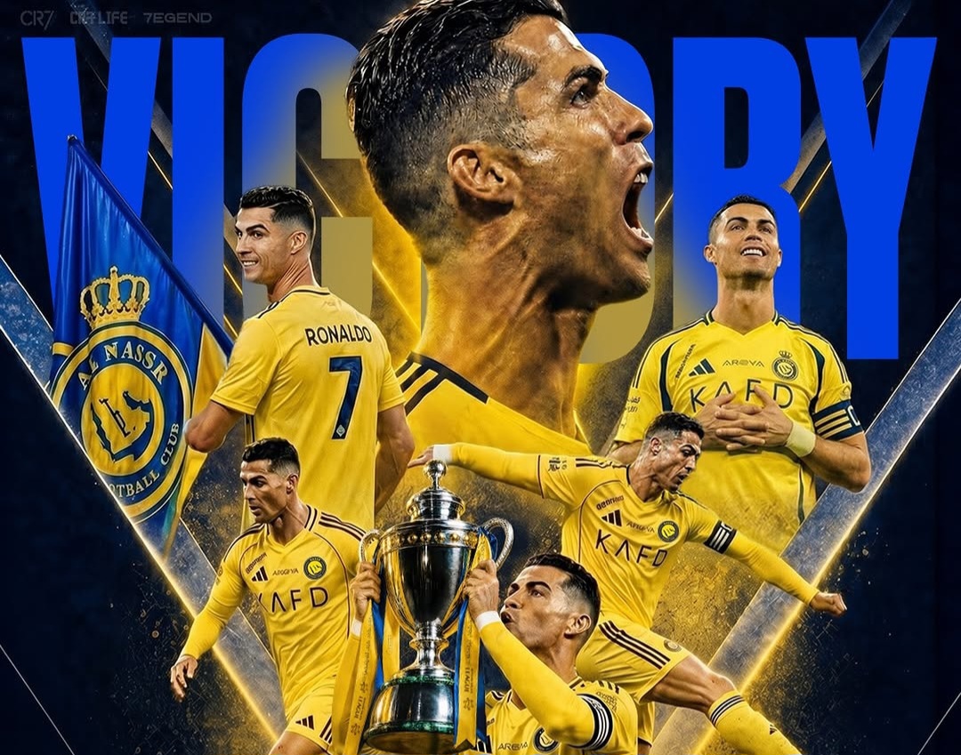 Ronaldo bomber Al Nassr sukses cetak 2 gol dan antar Al Nassr juara Liga Arab 2026. Foto : Ist