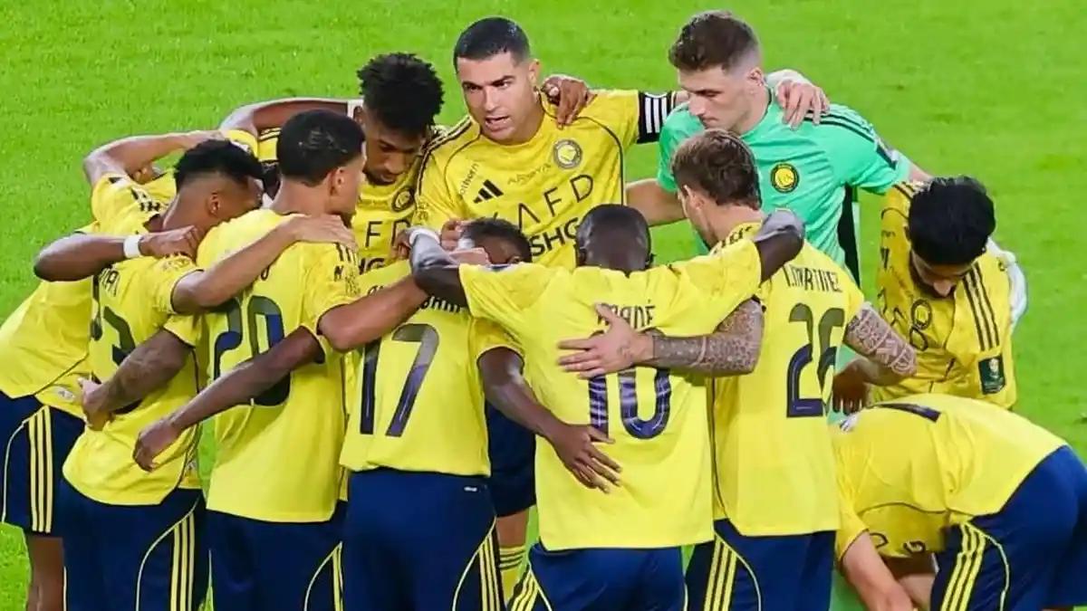 Skuad Al Nassr belum bisa gondol Piala Champions League Two 2025/2026 kalah 0-1 dari wakil Jepang Gamba Osaka. Foto : Ist