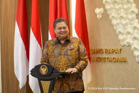Menko Perekonomian Airlangga Hartarto. Foto : Ist