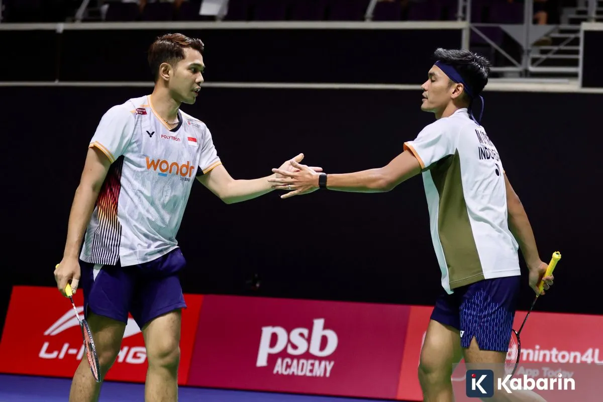 Tunggal putra Fajar/Fikri sukses melaju ke Final Singapore Open 2026. Foto : Ist
