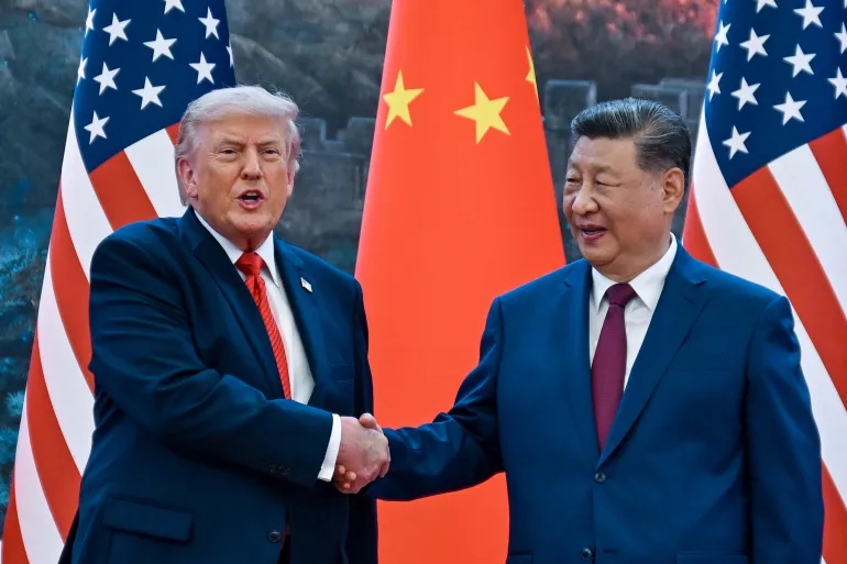 Presiden Amerika Serikat Donald T dan Presiden China Xi Jinping. Foto : Ist