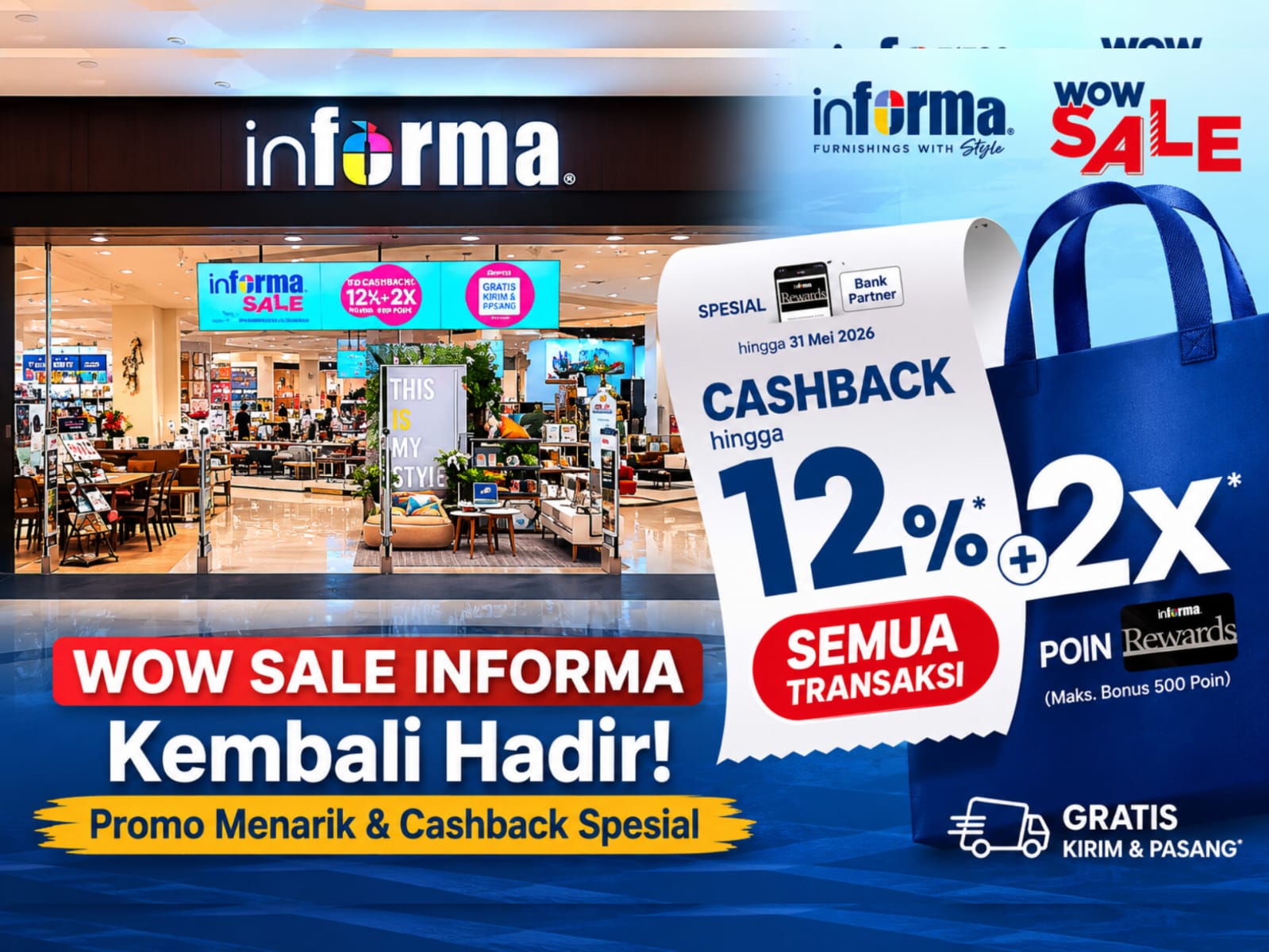 WOW SALE Diskon Terbesar dari Informa. (Ist)