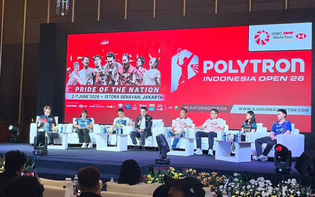 Konferensi pers penyelenggaraan Indonesia Open 2026. Foto : Ist