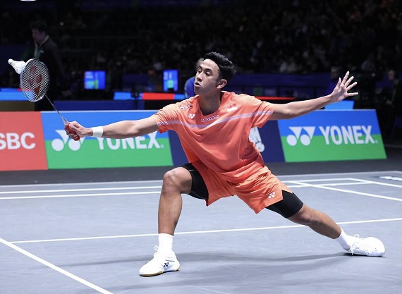 Tunggal putra Indonesia Alwi Farhan. Foto : Ist