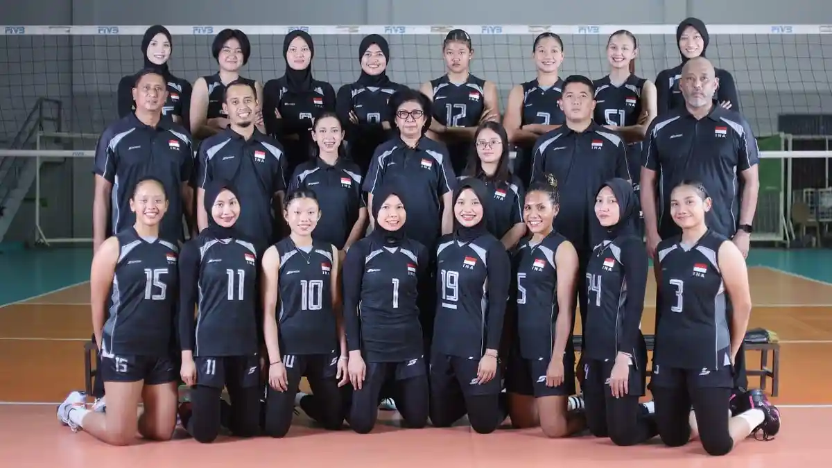 Skuad Timnas Tim bola voli putri Indonesia. Foto : Ist