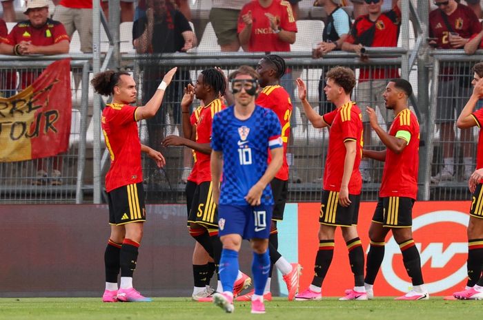 Laga persahabatan Timnas Belgia sukses menggulung Timnas Kroasia 2-0. Foto : Ist